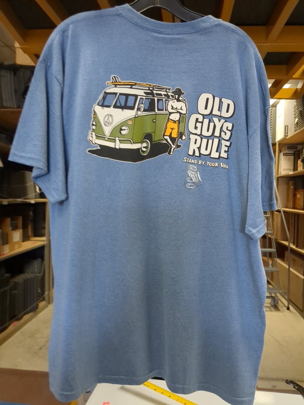 Vintage Old Guys Rule Short Sleeve Tee Shirt - Picture 2 of 8